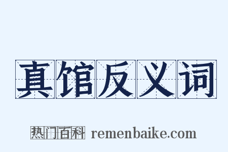 真馆反义词是什么意思的图片